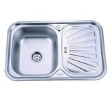 Chiuveta Sanitec SN9030S, pentru blat 75x49 cm stanga, anticalcar, inox